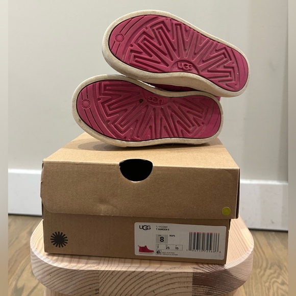 UGG Kids Fuchsia Slip-On Sneakers - Picture 8 of 9